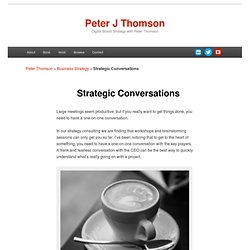 Strategic Conversations by Peter Thomson