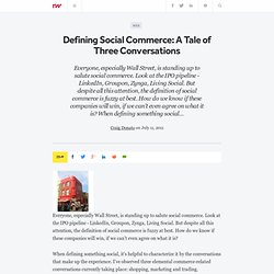 Defining Social Commerce: A Tale of Three Conversations