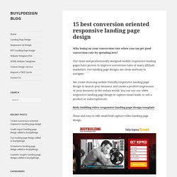 conversion oriented responsive landing page designs for business conversion