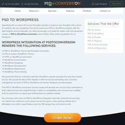 Best PSD to WordPress Conversion Service Provider CompanyPsd to Conversion