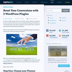 Improve Conversion from Visitor to Customer with 3 WordPress Plugins