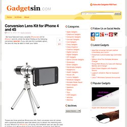 Conversion Lens Kit for iPhone 4 and 4S