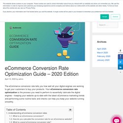 eCommerce Conversion Rate Optimization Guide - 2020 Edition
