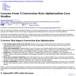 Conversion Rate Optimization Case Studies