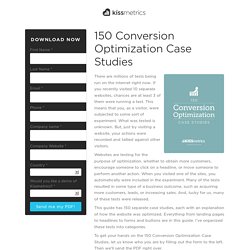 150 Conversion Optimization Case Studies