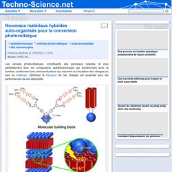 □ Nouveaux matériaux hybrides auto-organisés pour la conversion photovoltaïque