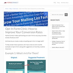 Improve Your Opt-In Form's Conversion Rates (4 Practical Examples)
