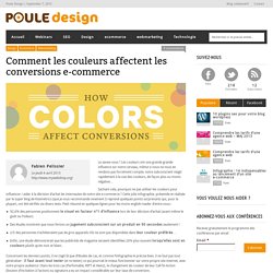 Comment les couleurs affectent les conversions e-commerce