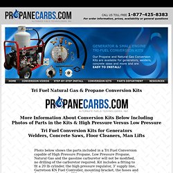 Tri Fuel Propane Conversions & Natural Gas Conversion Kits for Generators