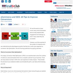 eCommerce and SEO: 24 Tips to Improve Conversions - SmallBizClub