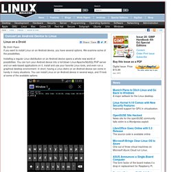 Convert an Android Device to Linux