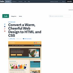 How to Convert a PSD Web Design to HTML and CSS