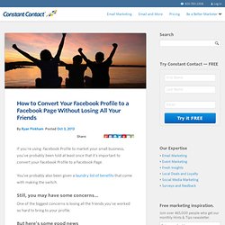 How to Convert Your Facebook Profile to a Facebook Page Without Losing All Your Friends