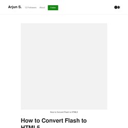 How to Convert Flash to HTML5