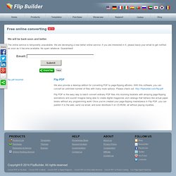 FREE online convert PDF to page-flipping eBooks. [flipbuilder.com]