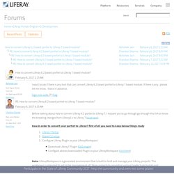 How to convert Liferay 6.2 based portlet to Liferay 7 based module? - Community Forums