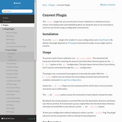 Convert Plugin — beets 1.3.14 documentation