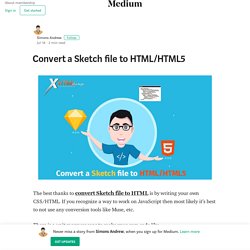 Convert a Sketch file to HTML/HTML5 – Simons Andrew