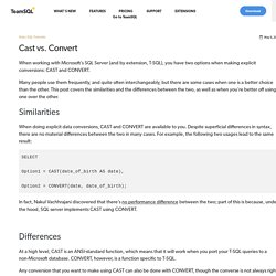 Cast vs. Convert - TeamSQL Blog - Cross-platform SQL Client