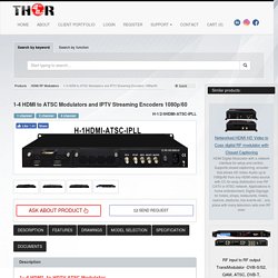 Convert up to 4 HDMI HDCP video souces to full HD ATSC Television Channels