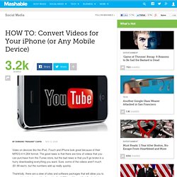 HOW TO: Convert Videos for Your iPhone (or Any Mobile Device)