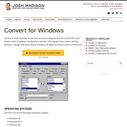 Convert at joshmadison.com