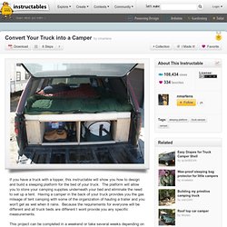 Convert Your Truck into a Camper