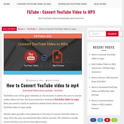 How to Convert YouTube video to mp4