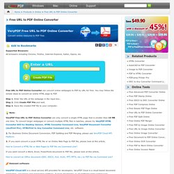 Free URL to PDF Online Converter - Converter anything from URL to PDF online conveniently