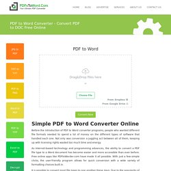 PDF to Word Converter - Convert PDF to DOC Free Online