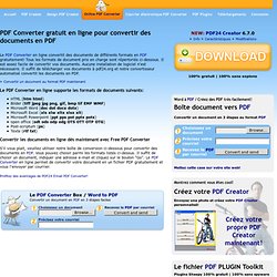 PDF Converter gratuit en ligne pour convertir des documents en PDF