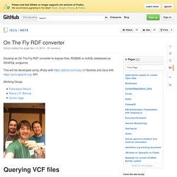 On The Fly RDF converter · dbcls/bh14 Wiki