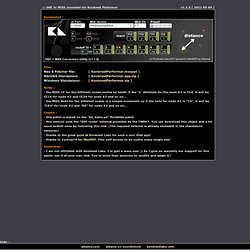 OSC to MIDI converter for Konkreet Performer