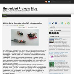 USB to Serial Converter using AVR microcontrollers ~ Embedded Projects Blog