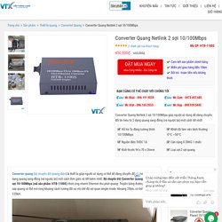Converter Quang Netlink 2 sợi 10/100Mbps