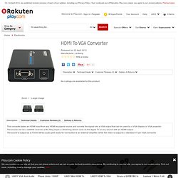 Buy HDMI To VGA Converter online at Play