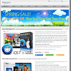 MacX DVD Video Converter - Mac DVD Ripper and iPhone iPad Video Converter software for Mac OS X
