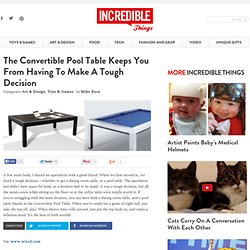 The Convertible Pool Table Keeps You From Having To Make A Tough Decision