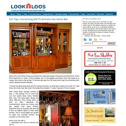 DIY Tips: Converting Old TV Armoire into Home Bar « Lookiloos