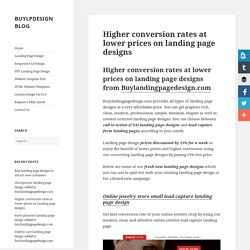 High converting landing page design templates at lower price
