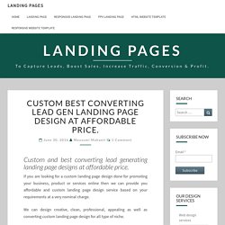 Get a best converting lead gen landing page design templates