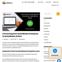 Converting from QuickBooks Enterprise to QuickBooks..
