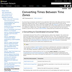 Converting Times Between Time Zones