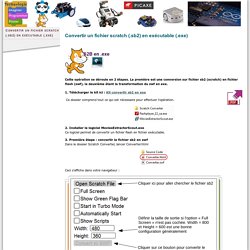 Convertir un fichier scratch (.sb2) en exécutable (.exe)