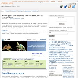 Convertir des fichiers dans tous les formats imaginables : 5 sites