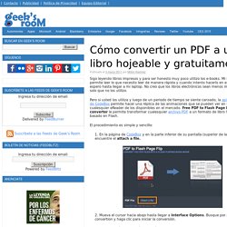 Cómo convertir un PDF a un libro hojeable y gratuitamente