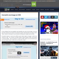 Convertir une image en CSS