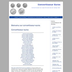 Convertisseur euros