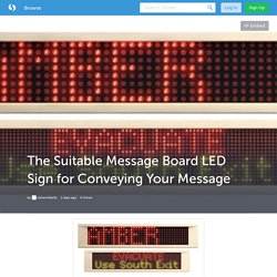 The Suitable Message Board LED Sign for Conveying Your Message (with image) · networkbells