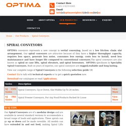 Buy Spiral Conveyors in Australia at OPTIMA Weightech